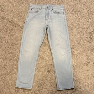 Faherty Ice Blue French Terry Stretch Jeans